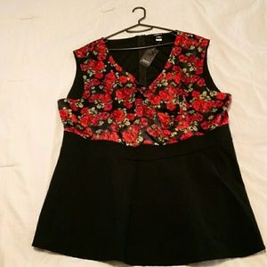 Torrid floral print tank top